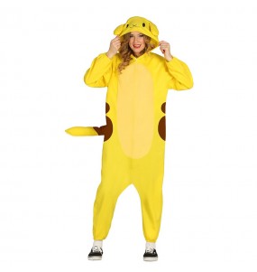 Kostüm Sie sich als Pikachu Onesie Kostüm für Damen-Frau für Spaß und Vergnügungen