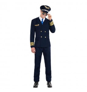 Flugzeugpilot Erwachseneverkleidung für einen Faschingsabend