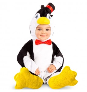 Pinguin Kostüm mit Hut für Babys