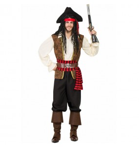 Hohe See Pirat Erwachseneverkleidung für einen Faschingsabend