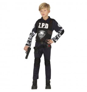Zombie Polizei Kostüm für Jungen