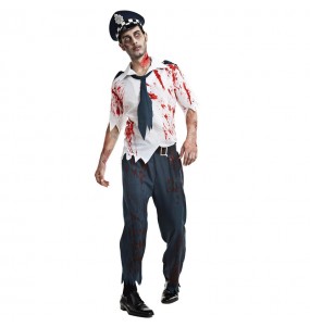 Verkleidung Zombie Polizist Erwachsene für einen Halloween-Abend