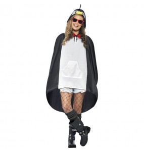 Pinguin Regenmantel Poncho Erwachseneverkleidung für einen Faschingsabend