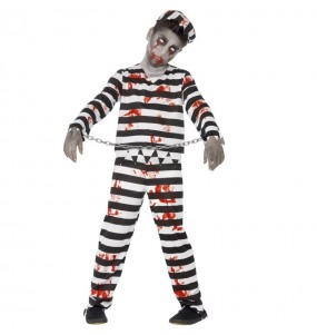 Zombie Sträfling Kinderverkleidung für eine Halloween-Party