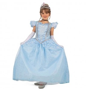 Prinzessin Aschenputtel Blau Kostüm für Mädchen