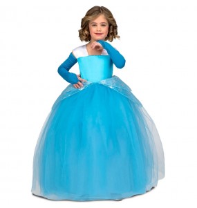 Blaues Tutu Prinzessin Kostüm für Mädchen