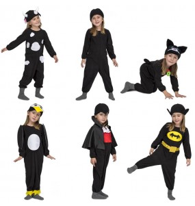 Schwarz Quick n Fun Kinderverkleidung für eine Halloween-Party