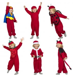 Roter Quick n Fun Kinderverkleidung für eine Halloween-Party