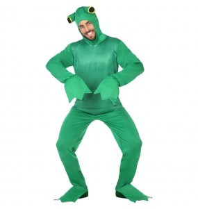 Grüner Frosch Erwachseneverkleidung für einen Faschingsabend