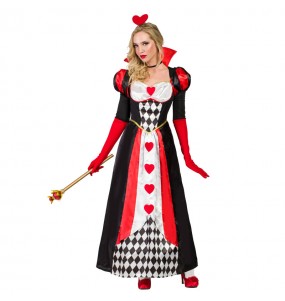 Kostüm Sie sich als Herzkönigin Deluxe Kostüm für Damen-Frau für Spaß und Vergnügungen