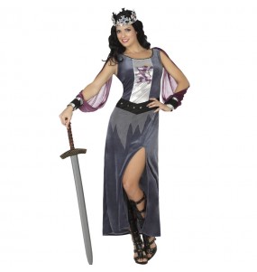 Kostüm Sie sich als Graues mittelalterliches Königin Kostüm für Damen-Frau für Spaß und Vergnügungen