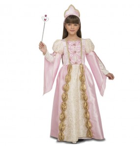 Rosa mittelalterliches Königin Mädchenverkleidung, die sie am meisten mögen