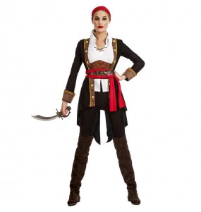 Kostüm Sie sich als Piratin Königin Kostüm für Damen-Frau für Spaß und Vergnügungen