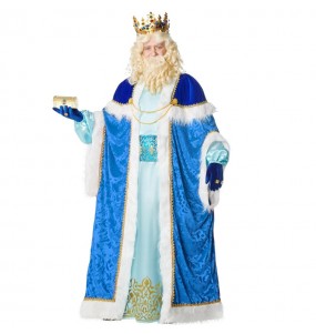 Heiliger König Melchior blau Kostüm für Herren