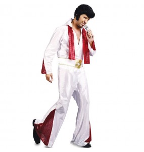Rocker Elvis Erwachseneverkleidung für einen Faschingsabend