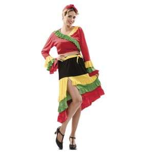 Kostüm Sie sich als Rumbatänzerin von Farben Kostüm für Damen-Frau für Spaß und Vergnügungen