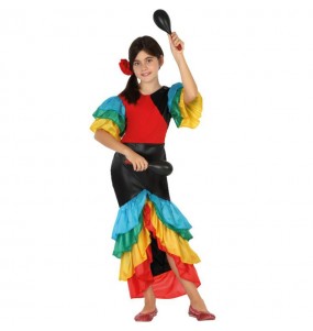 Tropisches Rumba Tänzerin Mädchenverkleidung, die sie am meisten mögen