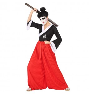 Kostüm Sie sich als Samurai Kostüm für Damen-Frau für Spaß und Vergnügungen