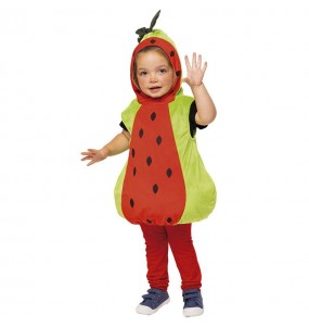 Wassermelone rot Kostüm für Babys