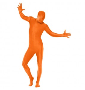 Orange Erwachseneverkleidung für einen Faschingsabend