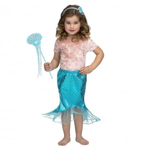 Kleine Meerjungfrau blaues Tutu Mädchenverkleidung, die sie am meisten mögen