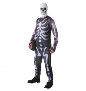 Skull Trooper Fortnite® Erwachseneverkleidung für einen Faschingsabend