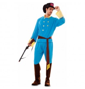 Konföderierter Soldat Erwachseneverkleidung für einen Faschingsabend