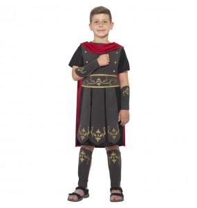 Schwarzer römischer Soldat Kostüm für Jungen