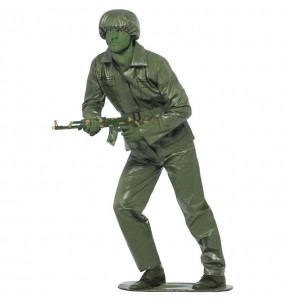 Grüner Soldat Kostüm für Männer