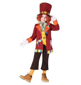 Disfraz de Sombrerero Loco Rainbow para niño