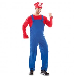 Mario Bros Erwachseneverkleidung für einen Faschingsabend