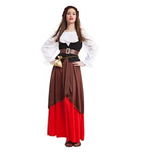 Kostüm Sie sich als Mittelalterliche Vermieterin Kostüm für Damen-Frau für Spaß und Vergnügungen