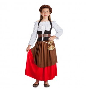 Mittelalterliche Wirtin Mädchenverkleidung, die sie am meisten mögen