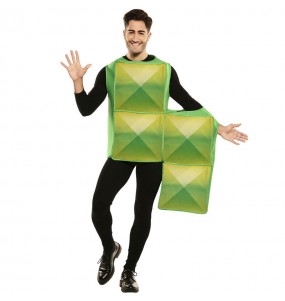 Grün TetrisErwachseneverkleidung für einen Faschingsabend
