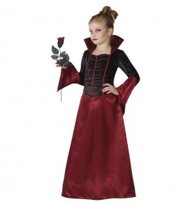Burgunder Vampirin Kostüm für Mädchen
