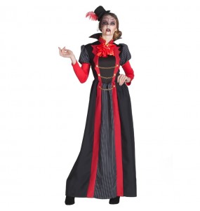 Viktorianische Vampirin Kostüm Frau für Halloween Nacht