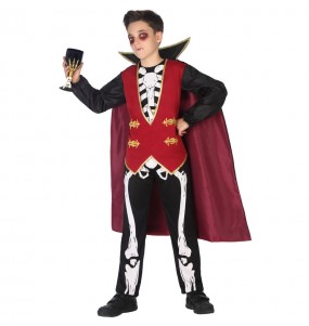Vampir Skelett Kinderverkleidung für eine Halloween-Party
