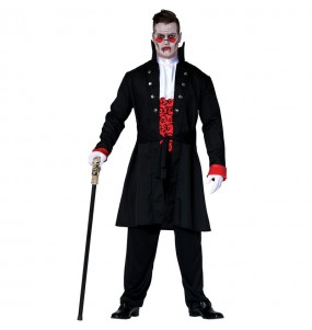 Verkleidung Dunkler Vampir Erwachsene für einen Halloween-Abend