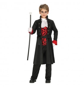 Dunkler Vampir Kinderverkleidung für eine Halloween-Party