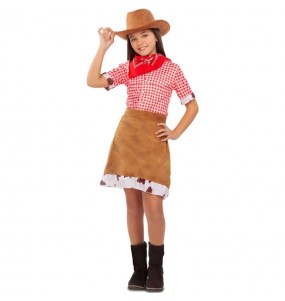 Amerikanischer Cowgirl Mädchenverkleidung, die sie am meisten mögen
