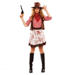 Kostüm Sie sich als Wild West Cowgirl Kostüm für Damen-Frau für Spaß und Vergnügungen
