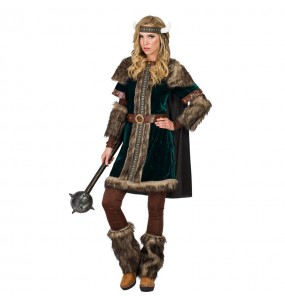 Kostüm Sie sich als Nordischer Wikingerin Kostüm für Damen-Frau für Spaß und Vergnügungen