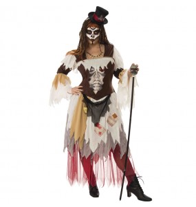Voodoo Kostüm Frau für Halloween Nacht