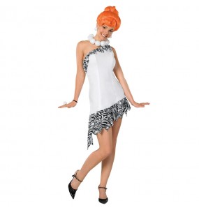 Kostüm Sie sich als Luxuriöses Wilma Feuerstein Kostüm für Damen-Frau für Spaß und Vergnügungen