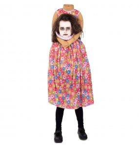 Kopfloser Zombie Kostüm für Mädchen