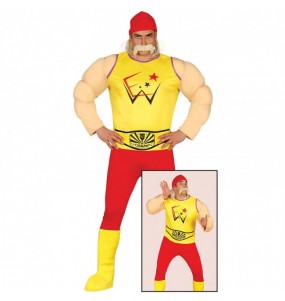 Hulk Hogan Erwachseneverkleidung für einen Faschingsabend