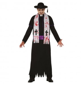 Verkleidung Pater Karras der Exorzist Erwachsene für einen Halloween-Abend