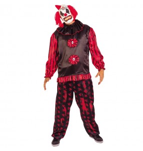 Verkleidung Bösartiger Clown Erwachsene für einen Halloween-Abend