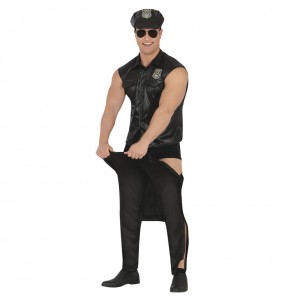 Disfraz de Policía Stripper para hombre Perfil