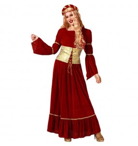 Mittelalterliches Königin Kostüm für Damen